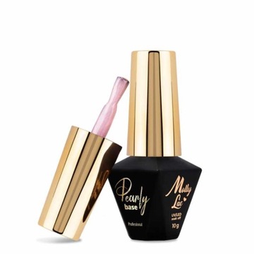 Molly Lac Nail Building Base Pearly Base 10 г - Орхидея