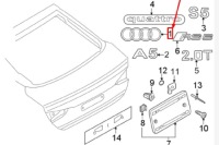 фото thumb №7, Audi a5 sportback 8w6 эмблема задний новый оригинальный 8w8853742at94