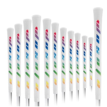 Golf Grips for Women, Shock Absorption Fit Most Iron Club White Colorful