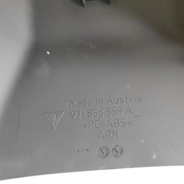 фото thumb №7, Audi e-tron gt 2022 элементы обшивка колонки рулевого