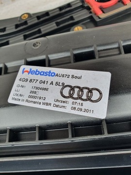 фото thumb №12, Audi a6 c7 2012r 4g9877041a скляний дах панорамний панорама чорний стеля