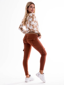 KOBIECE Bojówki Push-up SPODNIE Dużo Kolorów
