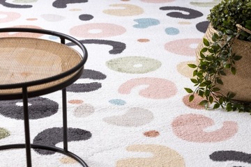 ДЕТСКИЙ КОВЕР FUN 180x270 см ПЯТНА кремовый #O556