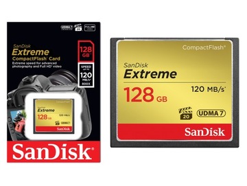 SANDISK 128 ГБ Compact Flash EXTREME CF 120/85 МБ/с