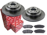 фото thumb №1, Тормозные диски + тормозные колодки febi задняя subaru impreza forester