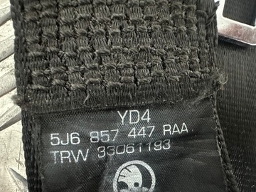 фото thumb №5, Skoda fabia ii hb ремені задні 5j6857447 5j6857448