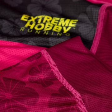Tank Top damski na rower Koszulka bez rękawów EXTREME HOBBY FLOWERS M RÓŻOW