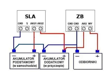 Защита от разряда аккумулятора ZB40 40А Польский производитель