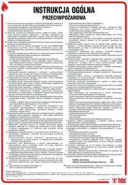 КОМПЛЕКТ ИНСТРУКЦИЙ ДЛЯ КОМАНД ПЕРВОЙ ПОМОЩИ ПОЖАРА И ТБ