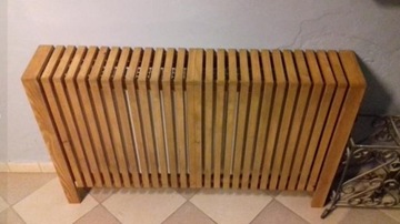 Деревянная крышка на радиатор и радиатор 110х85х17.