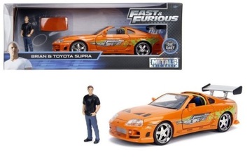 Jada Toys Fast and Furious Toyota Supra 1995 оранжевая фигурка автомобиля