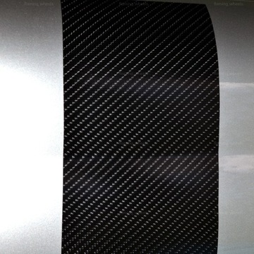 4D CARBON Foil Черный карбоновый шпон Черные стойки кокпита 3M x 0,5M RAKLA