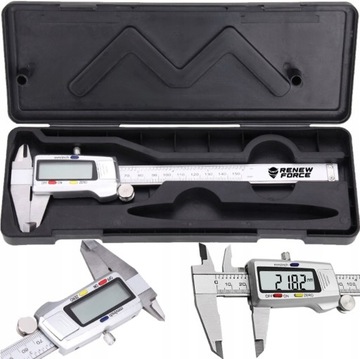 SUWMIARKA DOKŁADNA ELEKTRONICZNA CYFROWA ZE STALI NIERDZEWNEJ 0-150mm ETUI