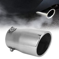 фото thumb №11, Сріблястий універсальний гасник випускний наконечник труби випускної ze нержавіюча сталь