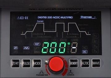 Spawarka Sherman TIG 200A AC DC Multipro Puls