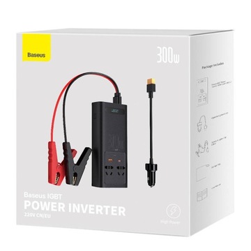 АВТОМОБИЛЬНЫЙ ИНВЕРТОР BASEUS 300 Вт 220 В CN/EU USB