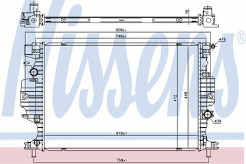 фото thumb №12, Радіаторів двигуна nissens 620152 5184274 ford