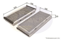 фото thumb №1, Фільтр салонний comline /вугільний/ mazda mpv 99-/rx-8 03-12