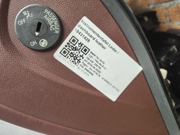 фото thumb №16, Bmw 7 g11 g12 оригінальна панель роздавальна консоль шкіра nappa hud amarone