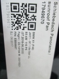 фото thumb №13, Дах панорама bmw x1 f48 m набір 17r