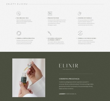 Косметическая зона гипоаллергенная гвоздь и скины Elixir 95% 10 мл