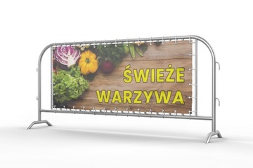 BANER REKLAMOWY 2x1 WARZYWA OWOCE gotowe wzory plandeka