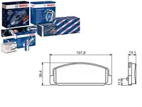 фото thumb №12, Bosch тормозные колодки тормозные mazda задняя 323/626/premacy/6 99-12 986 424 817