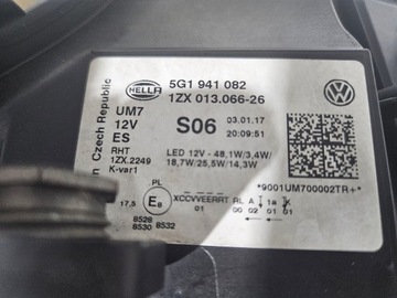 фото thumb №7, Vw golf vii 5g1 r-line лампа права повний led 5g1941082 чорна