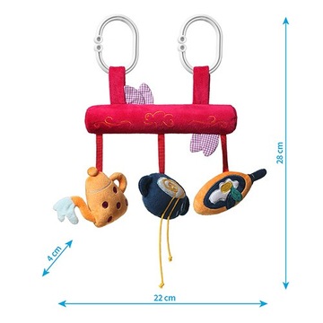 BABYONO ZABAWKA ZAWIESZKA DO WÓZKA FOTELIKA SMALL COOK
