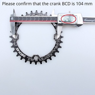 Овальная звездочка Red Style 34T Mtb 104 BCD узкая