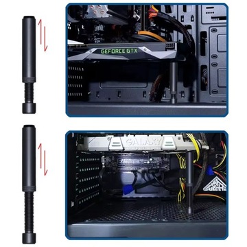 Поддержка видеокарты IHTP GPU, сплошной черный держатель