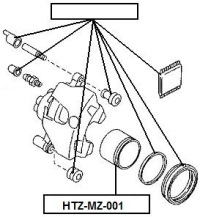 фото thumb №2, Поршень суппорт передний mazda 6 2002-2007