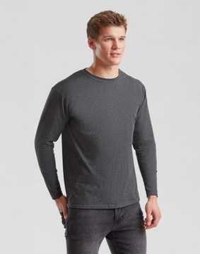 Koszulka męska Valueweight z długim rękawem Fruit of the Loom Niebieski XL
