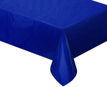 IMPREZOWY OBRUS FOLIOWY metaliczny NIEBIESKI 137 x 183 cm GODAN duża CERATA