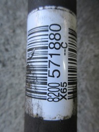 фото thumb №2, Renault thalia ii 2011 r. 1.2 приводной вал правая 8200571880