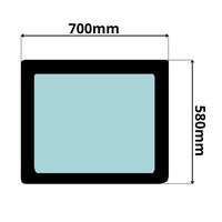 фото thumb №1, Скло бокова права lora doka vw transporter t6 15- 0335