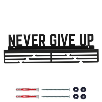 Вешалка Полка для медалей и кубков NEVER GIVE UP