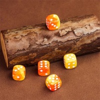 НАБОР ИЗ 2 КУБИКОВ D6 RPG RED PLAGUE 1,6 СМ