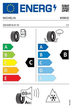 4x MICHELIN 205/55R16 91W CrossClimate 2 всесезонные