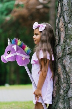 ГОЛОВА ЕДИНОРОГА НА ПЛЮШЕВОЙ ПАЛКЕ HOBBY HORSE HORSE