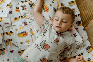 3W1 KOCYK 160X200 POŚCIEL Z WYPEŁNIENIEM PRZEDSZKOLA ŻŁOBKA BAWEŁN KOPARKI