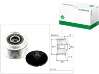 Сцепление генератора terrano 2 3,0di 4wd 05.2000- Оригинал, фото thumb