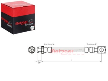 фото thumb №1, Шланг гальмівний metzger