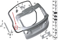 фото thumb №1, Bmw 2 f45 left inner trunk lid cover 51767391783 7391783 original