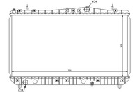 фото thumb №1, Nissens 61664 радиатор, система охлаждение двигателя