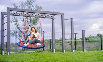 КАЧЕЛИ ГНЕЗДО АИСТА 120см до 150кг STRONG N из толстых веревок