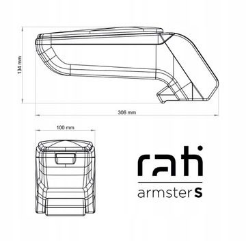 СТАНДАРТНЫЙ ПОДЛОКОТНИК Fiat Grande Punto, 2005->
