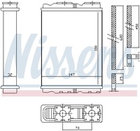 фото thumb №10, Nissens 72050 теплообменник тепла, обогреватель салона