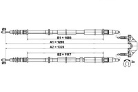 фото thumb №2, Ate трос тормоза ручного opel astra h astra h cl