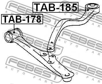 фото thumb №3, Febest tab-185 підшипник, важіль